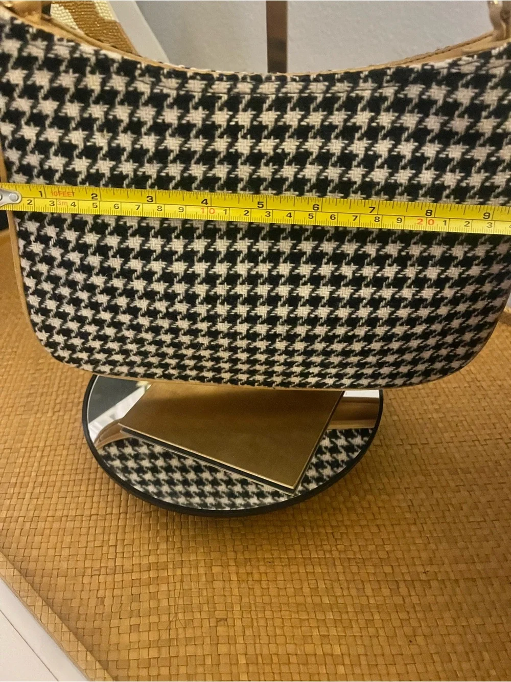 Vintage 2001 Coach Boucle Girlie houndstooth E1K-8161